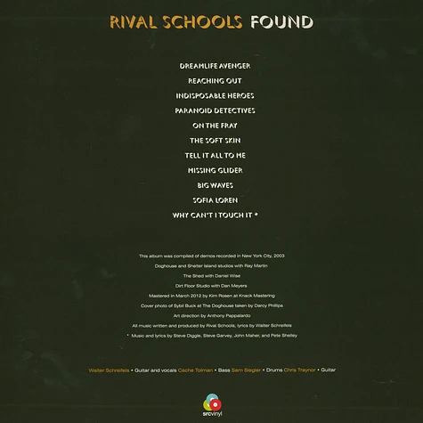 Rival Schools - Found Coke-bottle Colored Vinyl Edition