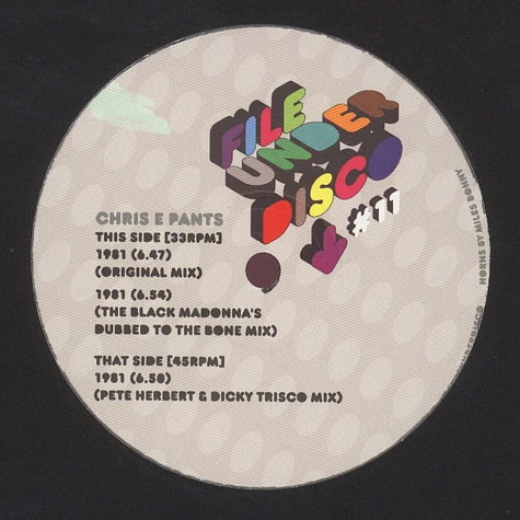 Chris E Pants - 1981