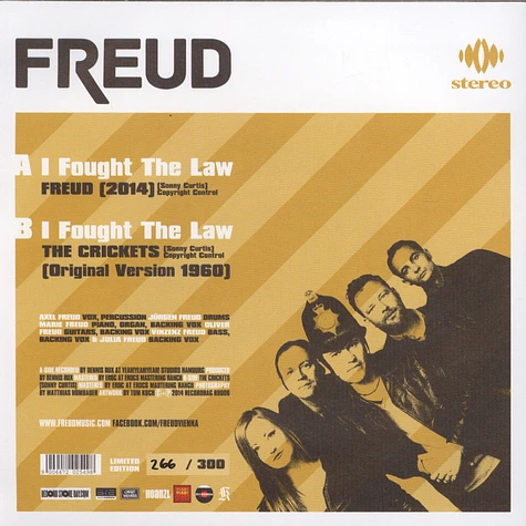 Freud / The Crickets - I Fought The Law