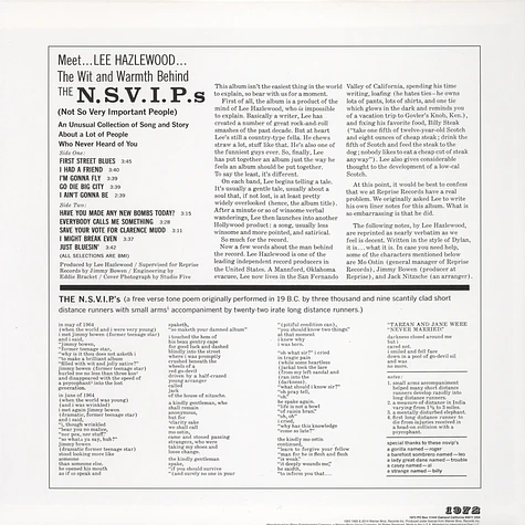 Lee Hazlewood - The N.s.v.i.p.’s (Not So Very Important People)