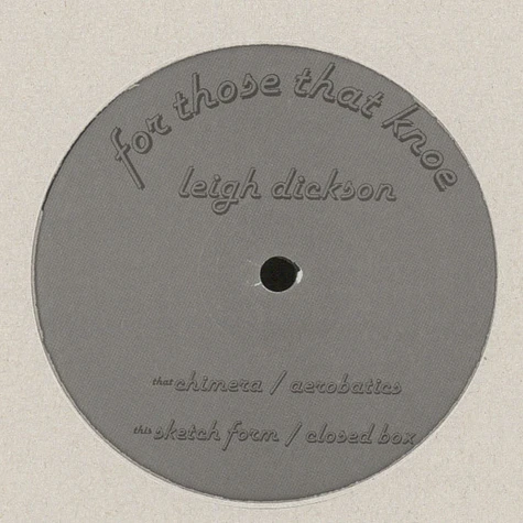 Leigh Dickson - Knoe 3/1