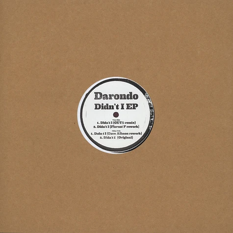 Darondo - Didn't I Edits EP