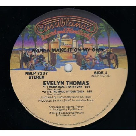 Evelyn Thomas - I Wanna Make It On My Own