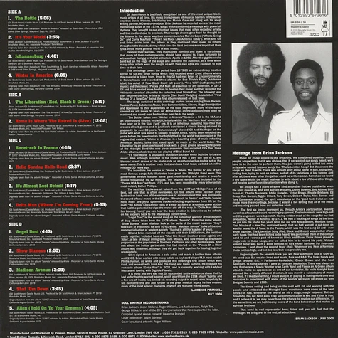 Gil Scott-Heron & Brian Jackson - Anthology Claret Vinyl Edition