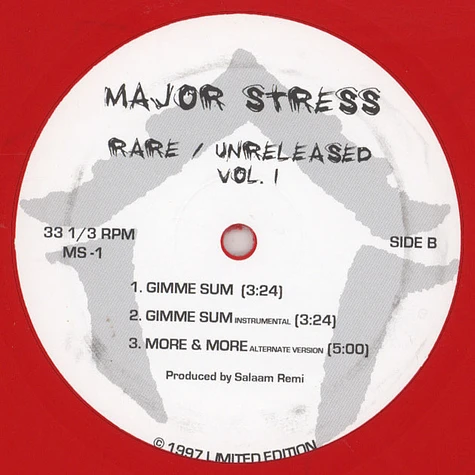 Major Stress - Rare / Unreleased Volume 1