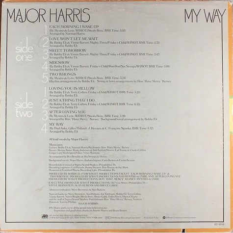 Major Harris - My Way