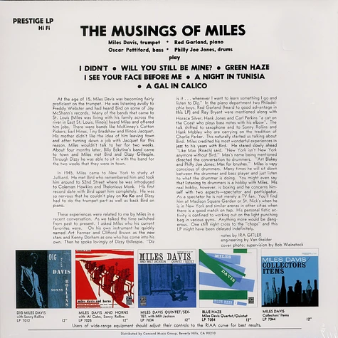 Miles Davis - Musings Of Miles