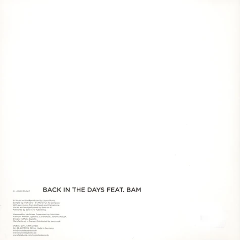 Joyce Muniz - Back In The Days feat. BAM