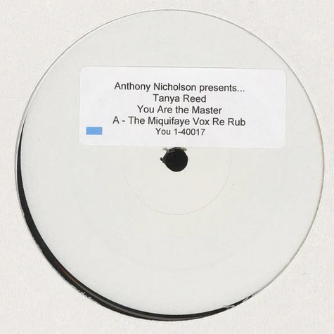 Anthony Nicholson - You Are The Master feat. Tanya Reed (Unreleased Promo)