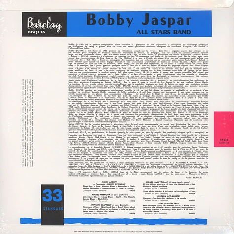Bobby Jaspar - Modern Jazz Au Club Saint Germain