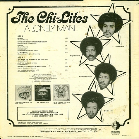 The Chi-Lites - A Lonely Man