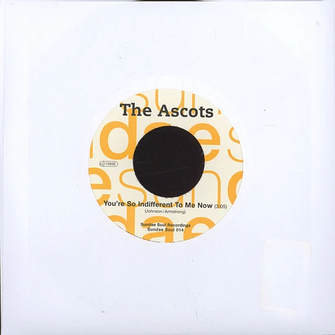 Oscar Perry / The Ascots - Let Me Grow Old With You / You’re So Indifferent To Me Now
