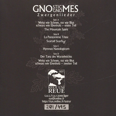 Gnostic Gnomes - Zwergenlieder