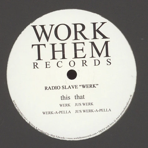 Radio Slave - Werk