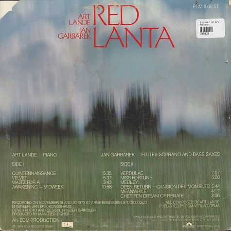 Art Lande / Jan Garbarek - Red Lanta