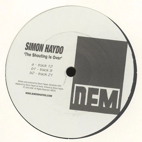 Simon Haydo - The Shouting Is Over