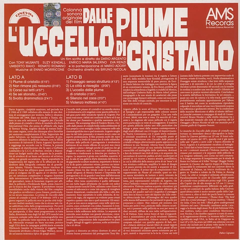 Ennio Morricone - OST L'Uccello dalle Piume Di Cristallo