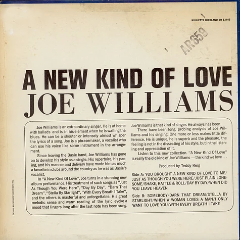 Joe Williams - A New Kind Of Love