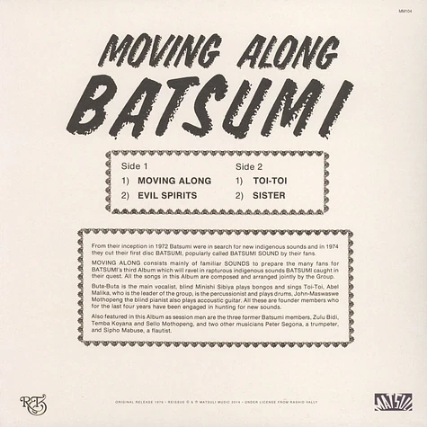 Batsumi - Moving Along