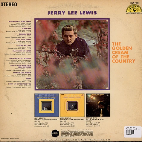 Jerry Lee Lewis - The Golden Cream Of The Country