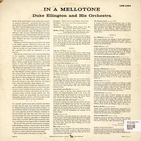 Duke Ellington And His Orchestra - In A Mellotone