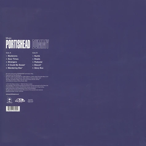 Portishead - Dummy 20th Anniversary Black Vinyl Version