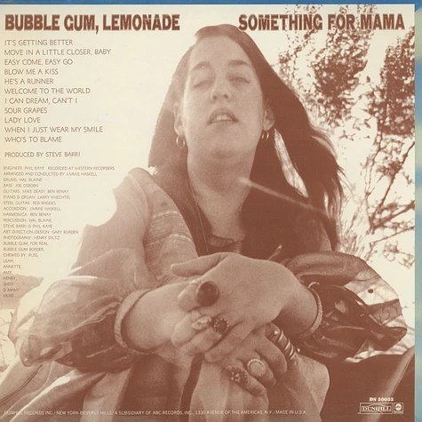 Cass Elliot - Bubble Gum, Lemonade &... Something For Mama