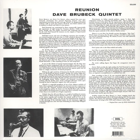 Dave Brubeck Quintet - Re-union