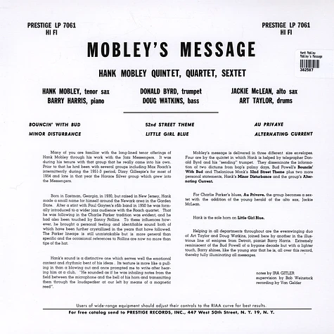 Hank Mobley - Mobley's Message