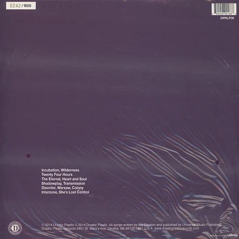 Joy Division - Preston 28 February 1980 Colored Vinyl Edition