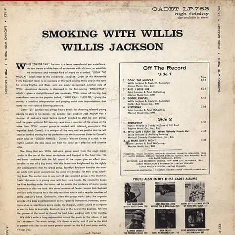 Willis Jackson - Smoking With Willis