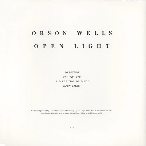 Orson Wells - Open Light