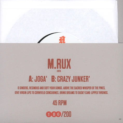 M.Rux - Joga / Crazy Junker