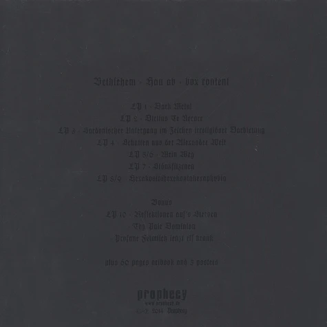 Bethlehem - Hau Ab Picture Disc Edition