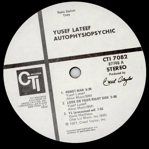 Yusef Lateef With Art Farmer - Autophysiopsychic