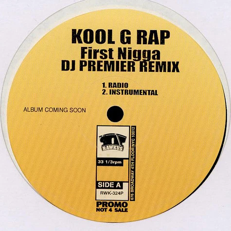 Kool G Rap - First Nigga (DJ Premier Remix)