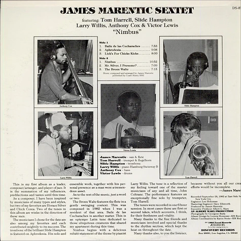 James Marentic Sextet - Nimbus