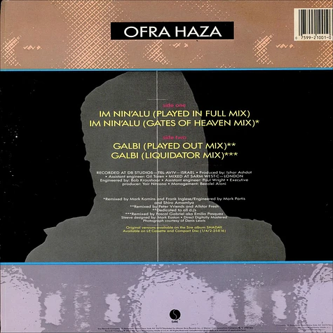 Ofra Haza - Im Nin'alu (Played In Full Mix) / Galbi (Played Out Mix)