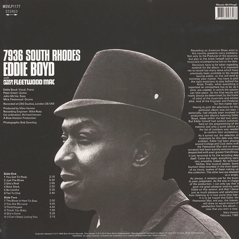 Eddie Boyd - 7936 South Rhodes