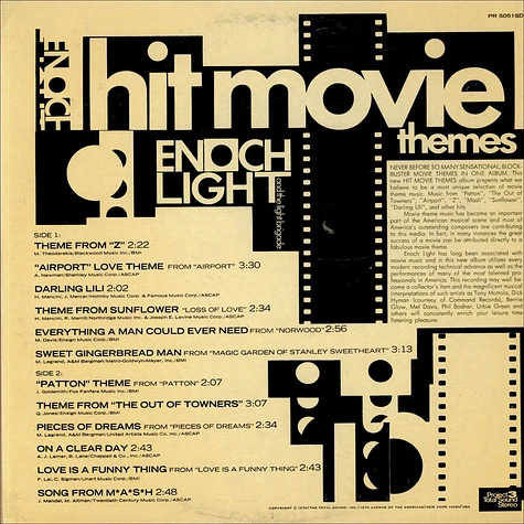 Enoch Light And The Light Brigade - Hit Movie Themes