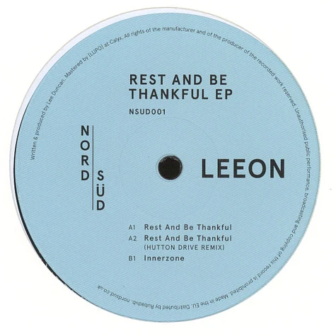 Leeon - Rest and Be Thankful EP