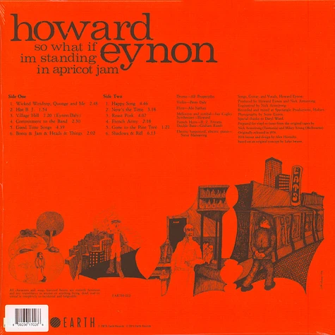 Howard Eynon - So What If I'm Standing In Apricot Jam Colored Vinyl Edition