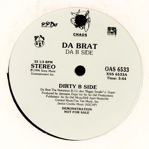 Da Brat - Da B Side / Dirty B Side feat. Notorious B.I.G.