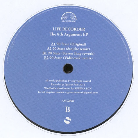 Life Recorder - The 8th Argument EP