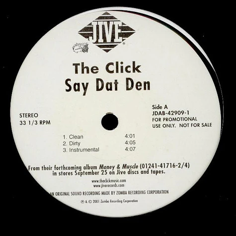 The Click - Say Dat Den