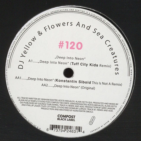 DJ Yellow & Flowers And Sea - Black Label #120