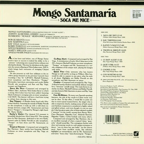 Mongo Santamaria - Soca Me Nice