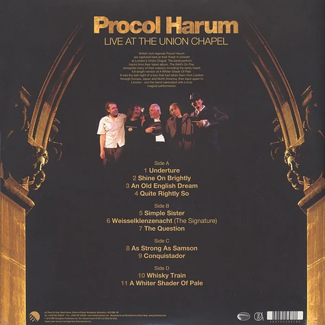 Procol Harum - Live At The Union Chapel