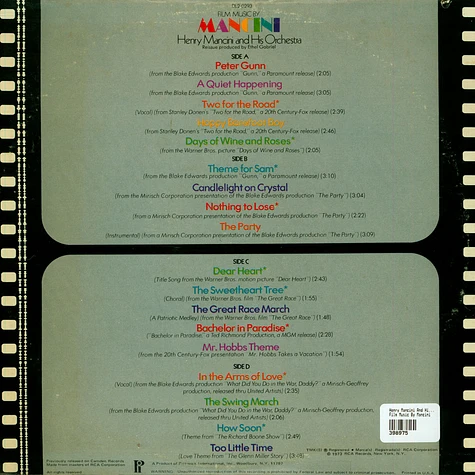 Henry Mancini And His Orchestra - Film Music By Mancini