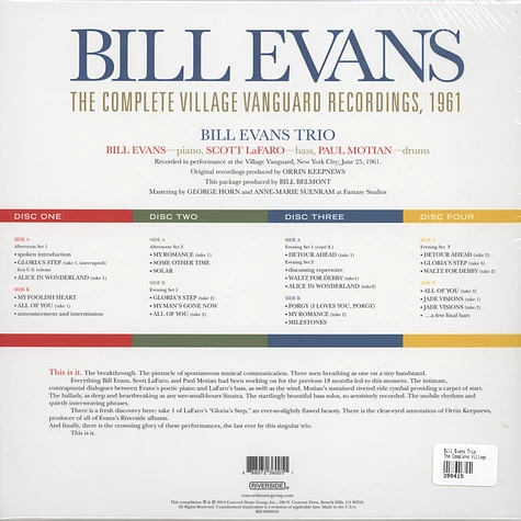 Bill Evans Trio - The Complete Village Vanguard Recordings,